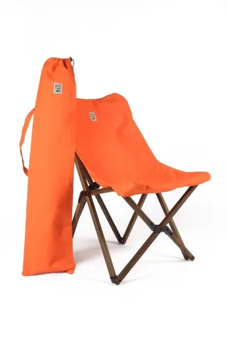 BAG THE JOY AHŞAP KATLANIR MASA SANDALYE SETİ – ANTRASİT- TURUNCU – 60*60*55