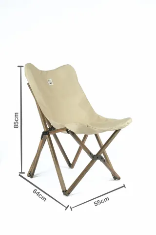 BAG THE JOY AHŞAP KATLANIR MASA SANDALYE SETİ – ANTRASİT – BEJ – 50*50*50cm