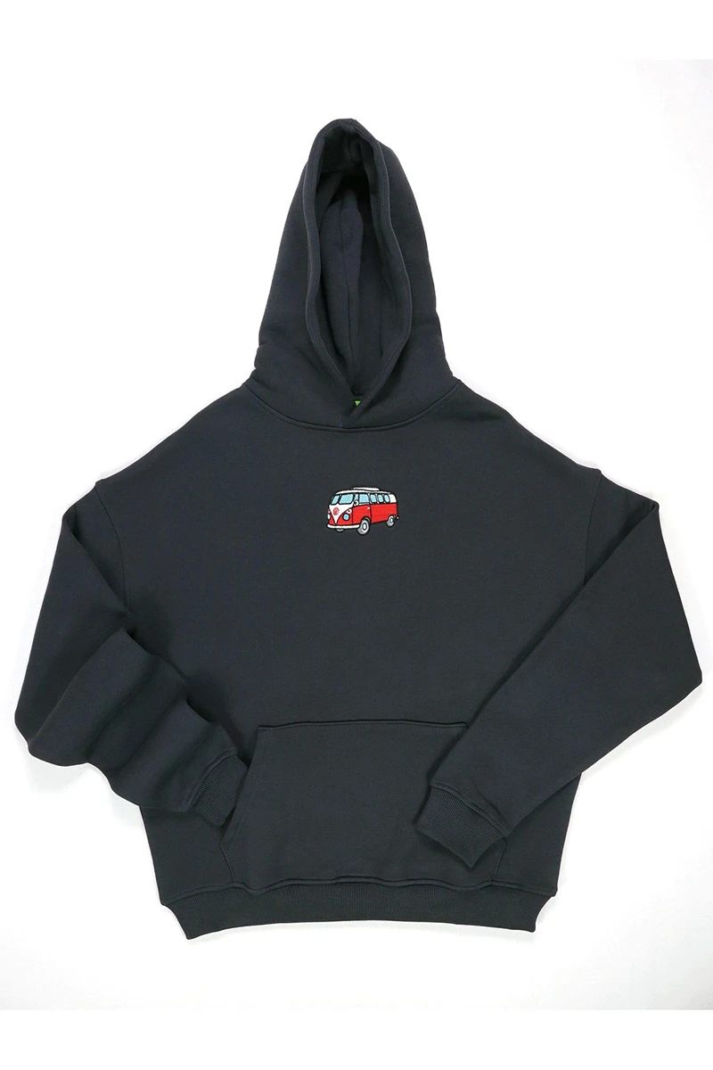 Kırmızı Vos Vos Nakışlı Sweatshirt