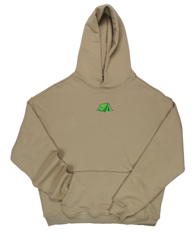 Kamp Çadırı Nakışlı Sweatshirt