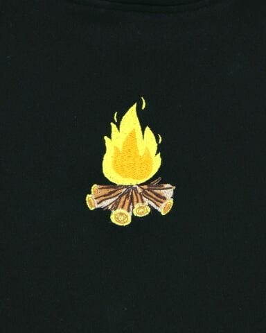 Kamp Ateşi Nakışlı Sweatshirt