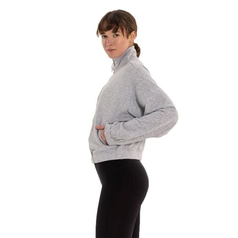 Inguz Dik Yaka Fermuarlı Sweatshirt