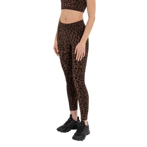 Inguz Leopar Desen Seamless Toparlayıcı Tayt