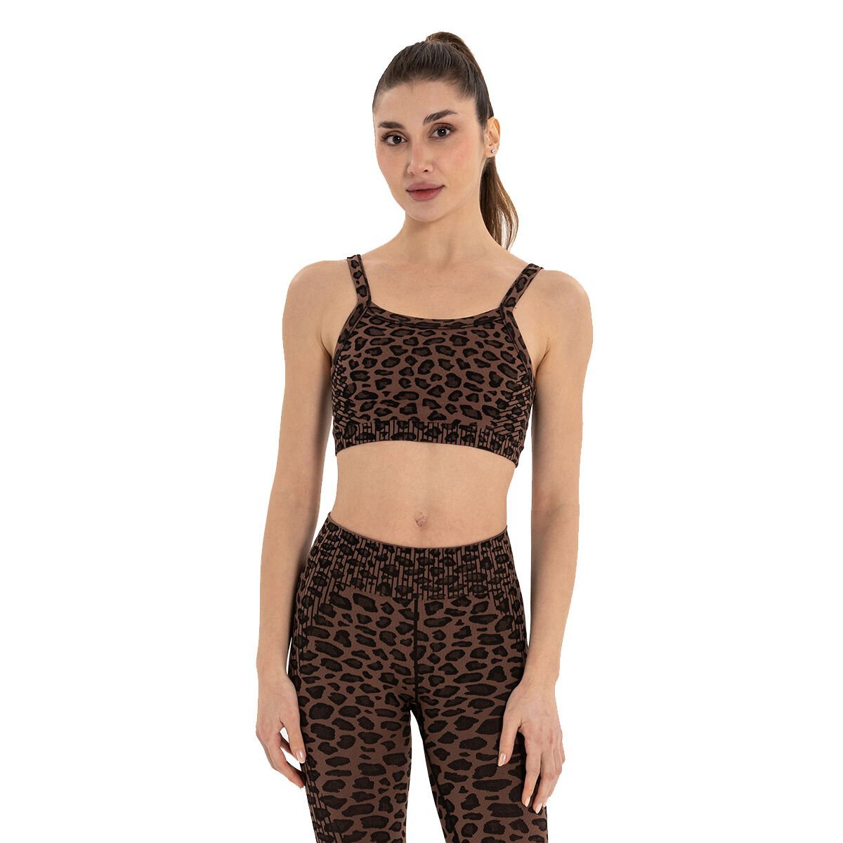 Inguz Leopar Desen Seamless Bra
