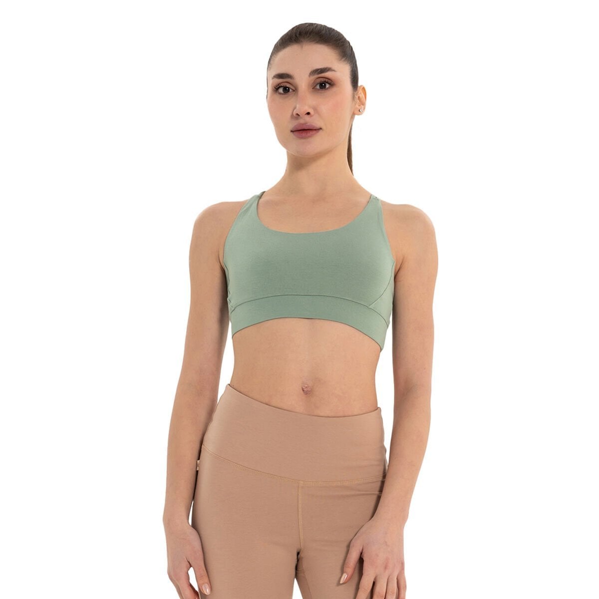 Inguz Çift Askılı Sırtı Çapraz Yoga Büstiyer