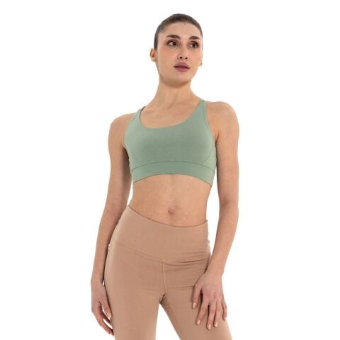 Inguz Çift Askılı Sırtı Çapraz Yoga Büstiyer