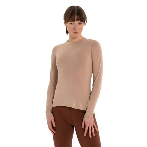 Inguz Uzun Kollu Basic Modal Yoga T-Shirt