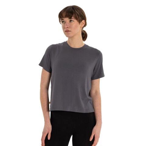 Inguz Modal Bisiklet Yaka Basic Yoga T-Shirt