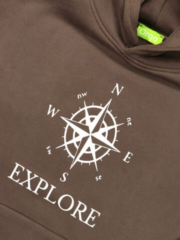 Kahverengi Pusula Sweatshirt