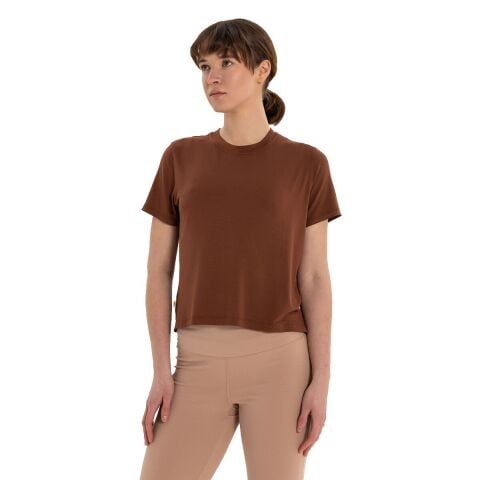 Inguz Modal Bisiklet Yaka Basic Yoga T-Shirt
