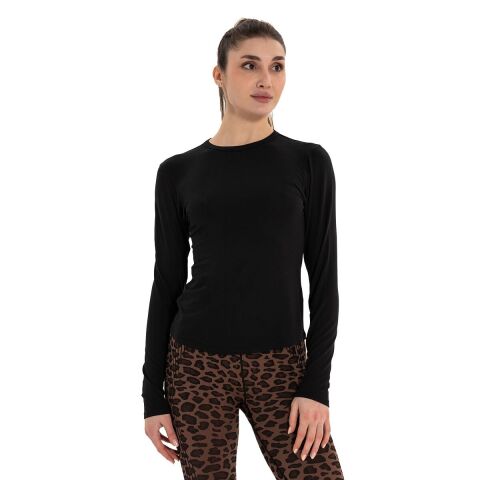 Inguz Uzun Kollu Basic Modal Yoga T-Shirt