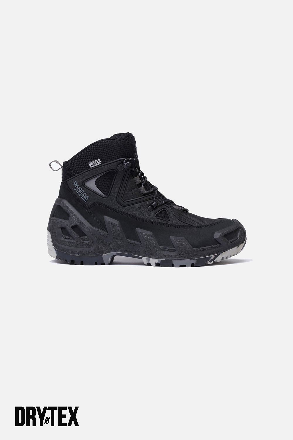 1153 V-CLUTCH PRO MID NUBUK ERKEK BOT SIYAH/KAMUFLAJ