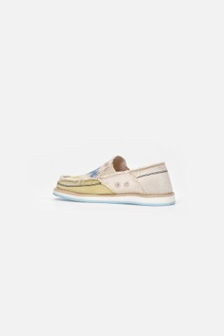 1331 VANEDA LINEN ESPADRIL KETEN KADIN AYAKKABI BEJ/SARI