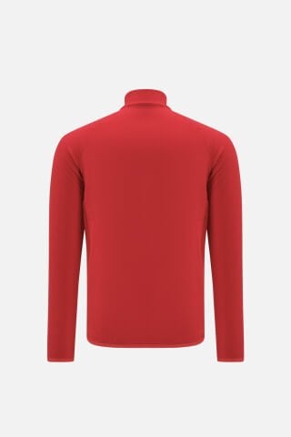 VANEDA REGULAR FIT YARIM FERMUAR UNISEX  POLAR KIRMIZI