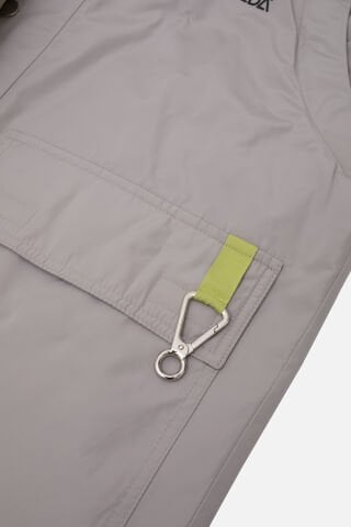 OVERSIZED CEPLI INCE CEKET ERKEK GRI