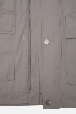 OVERSIZED CEPLI INCE CEKET ERKEK GRI