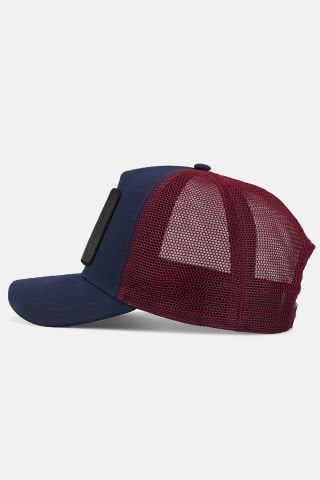 VANEDAXBLACKBÖRK SAPKA TRUCKER LACIVERT BORDO - ASLAN