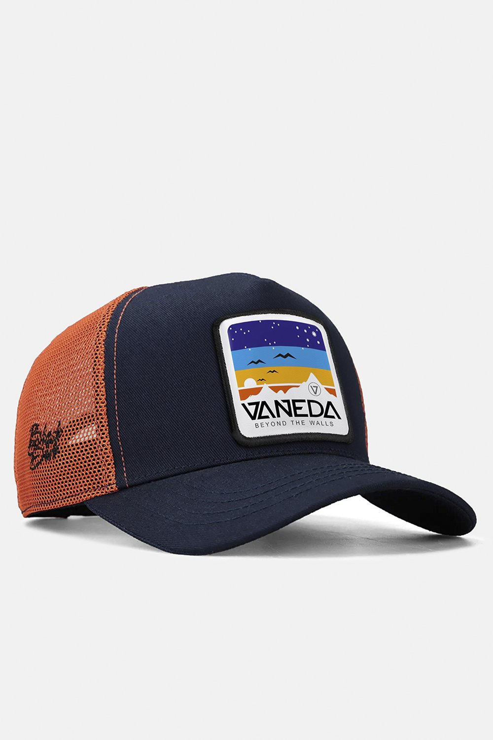 VANEDAXBLACKBÖRK SAPKA TRUCKER LACIVERT TURUNCU FILE