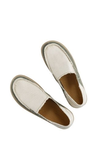 1216 Linen Espadril Keten Erkek Ayakkabı Haki