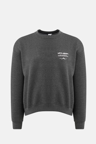 Bisiklet Yaka Oversized Fit Next Unisex Sweatshirt Antrasit