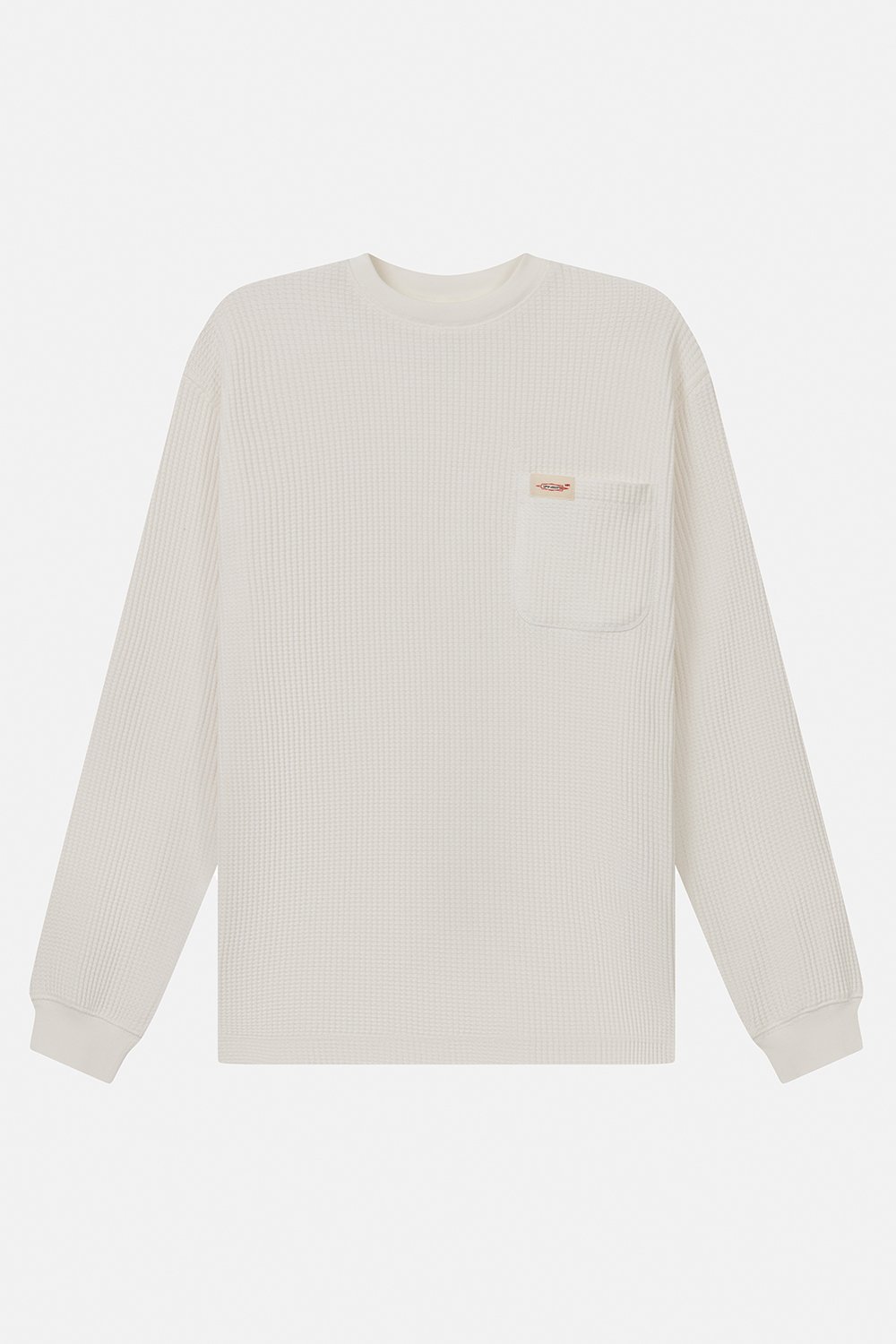 Urbanwild Uzun Kollu Waffle Tshirt Beyaz