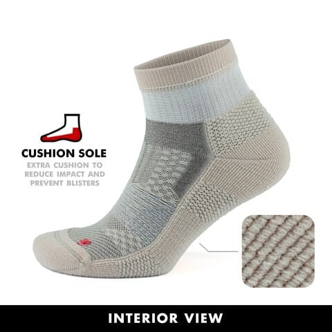 Taban Altı Havlulu Dikişsiz Spor Çorabı 3594