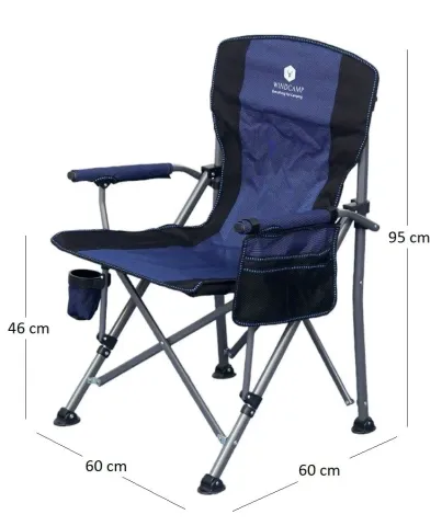 KATLANIR KAMP SANDALYESİ LUX - MAVİ