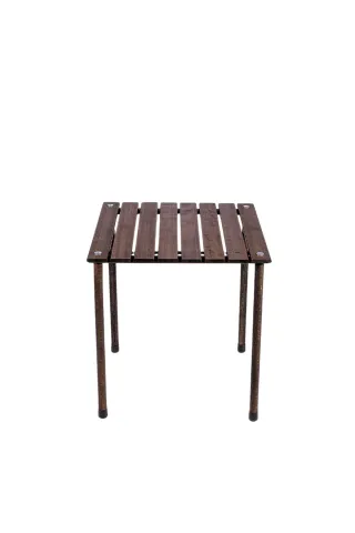 BAG THE JOY AHŞAP KATLANIR RULO KAMP MASASI / ANTRASİT (60*60*55)