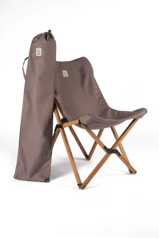 BAG THE JOY AHŞAP KATLANIR MASA SANDALYE SETİ – KAHVERENGİ – KOYU GRI – 70*70*55