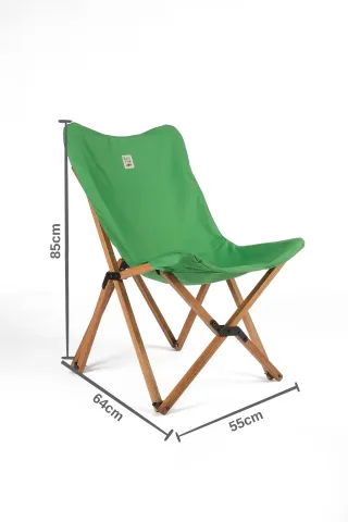 BAG THE JOY AHŞAP KATLANIR MASA SANDALYE SETİ – KAHVERENGİ – YEŞİL – 70*70*55