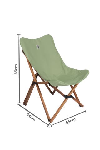 BAG THE JOY AHŞAP KATLANIR MASA SANDALYE SETİ – KAHVERENGİ – SU YEŞİLİ – 70*70*55cm