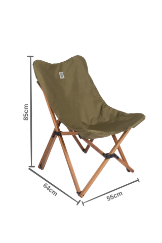 BAG THE JOY AHŞAP KATLANIR MASA SANDALYE SETİ – KAHVERENGİ – HAKİ – 70*70*55cm